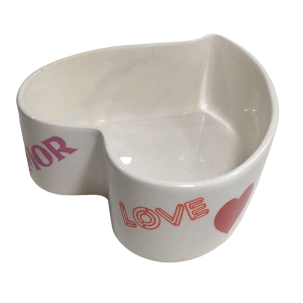 Valentines Heart Shaped Candy Dish 
By FTD 1979